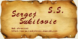 Sergej Šukilović vizit kartica